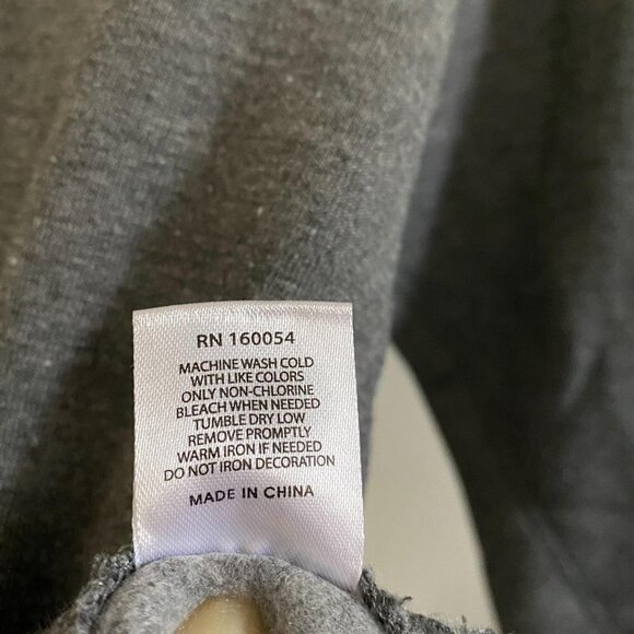 Grayson Threads Graphic Good Vibes Gray Raglan Oversized Lounge Sweatshirt - Picture 8 of 9